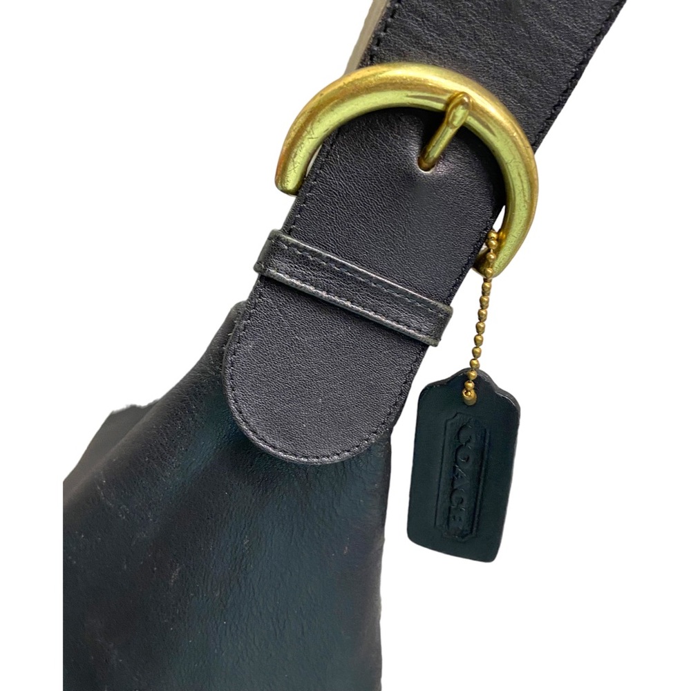 RARE Coach vintage authentic #4142 Wooster bag black leather gold buckle - Picture 5 of 14